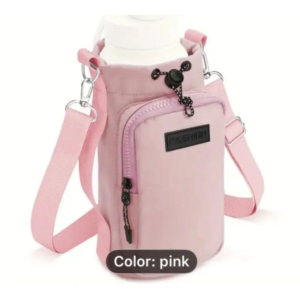 Insulated Water Bottle Bag - Durable Neoprene Adjustable Strap, Metal Buckle New